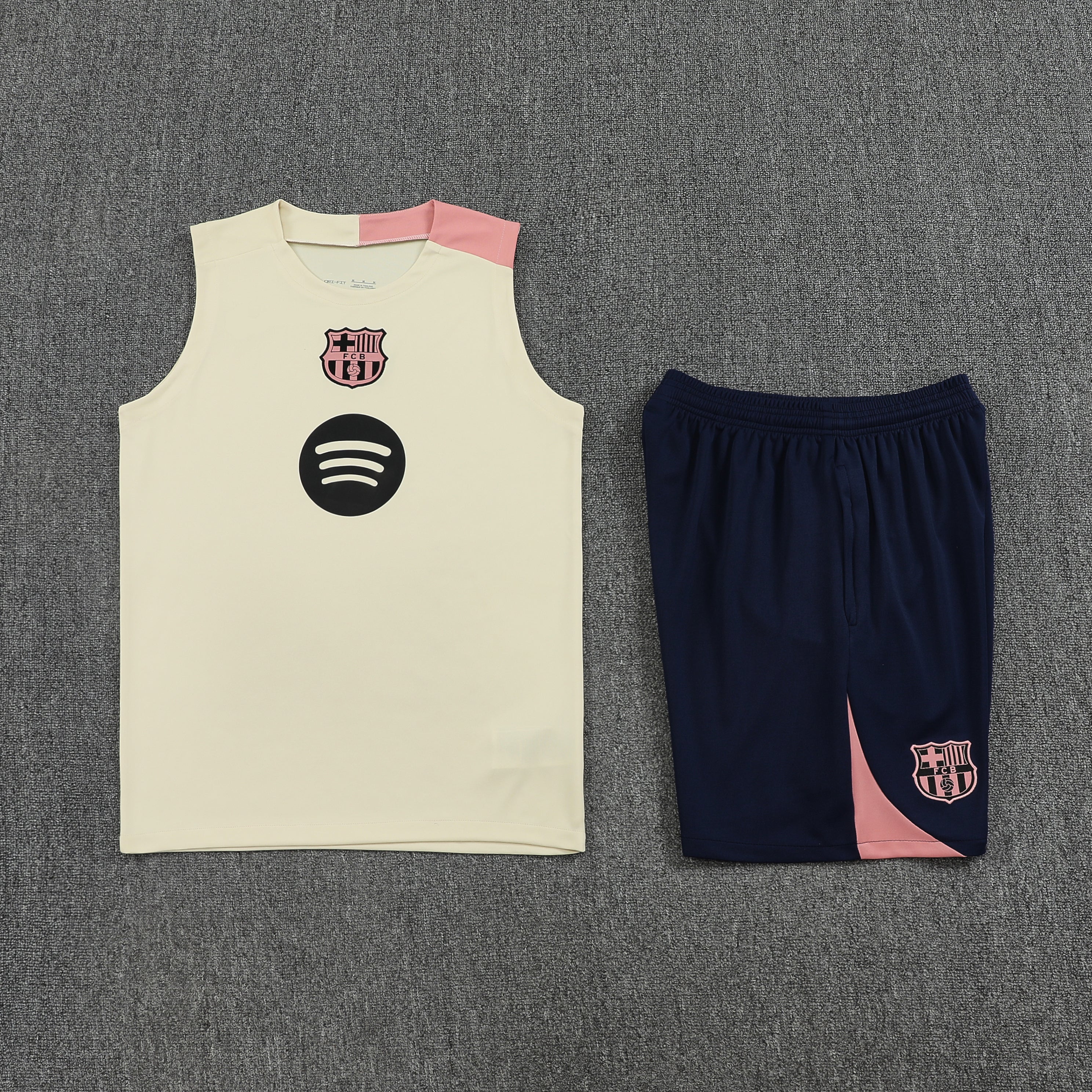 Barcelona Mouwloos Trainingsset 25/26